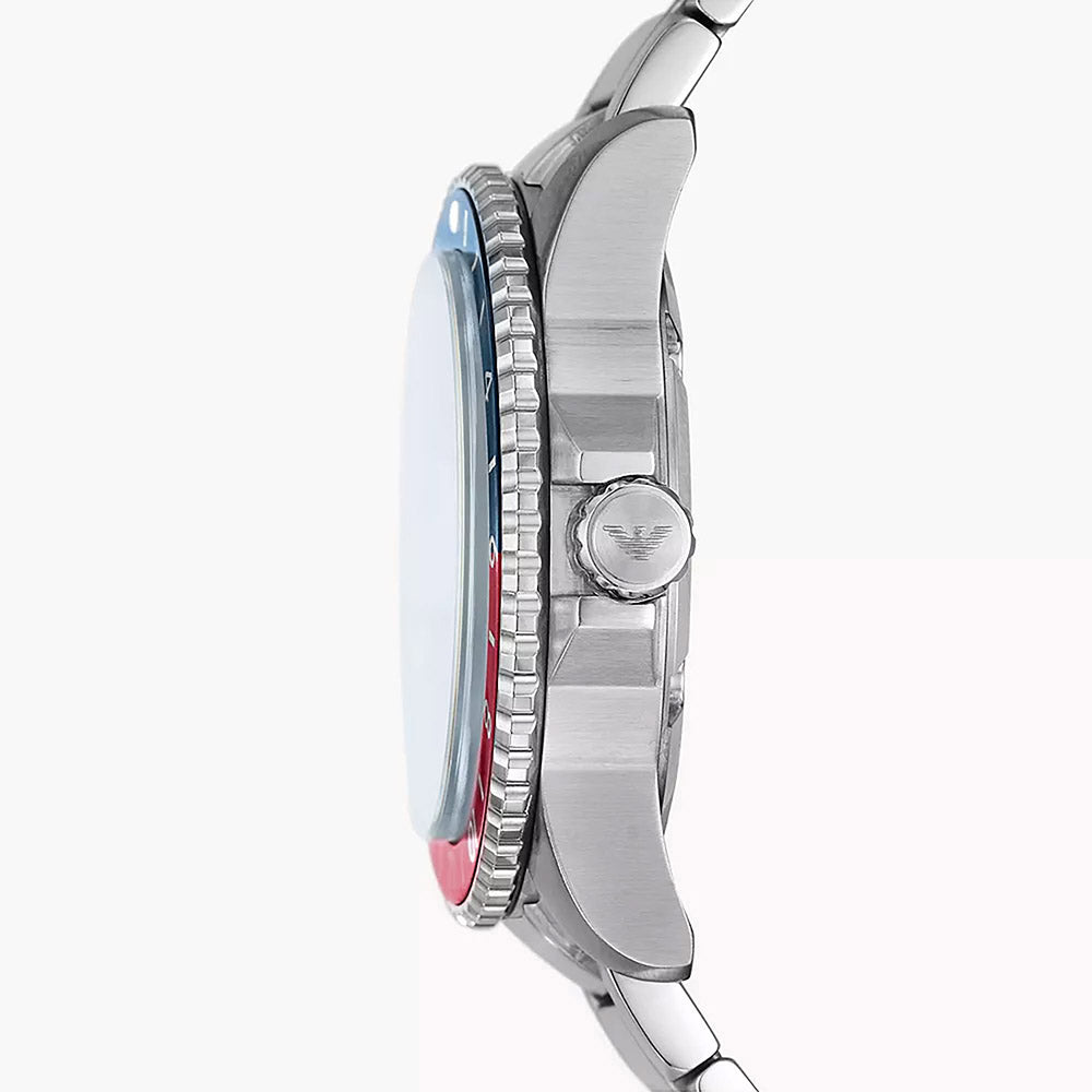 Emporio Armani Diver Silver Stainless Steel Men's Watch