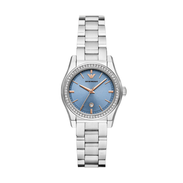 Emporio Armani Federica Silver Stainless Steel Women's Watch
