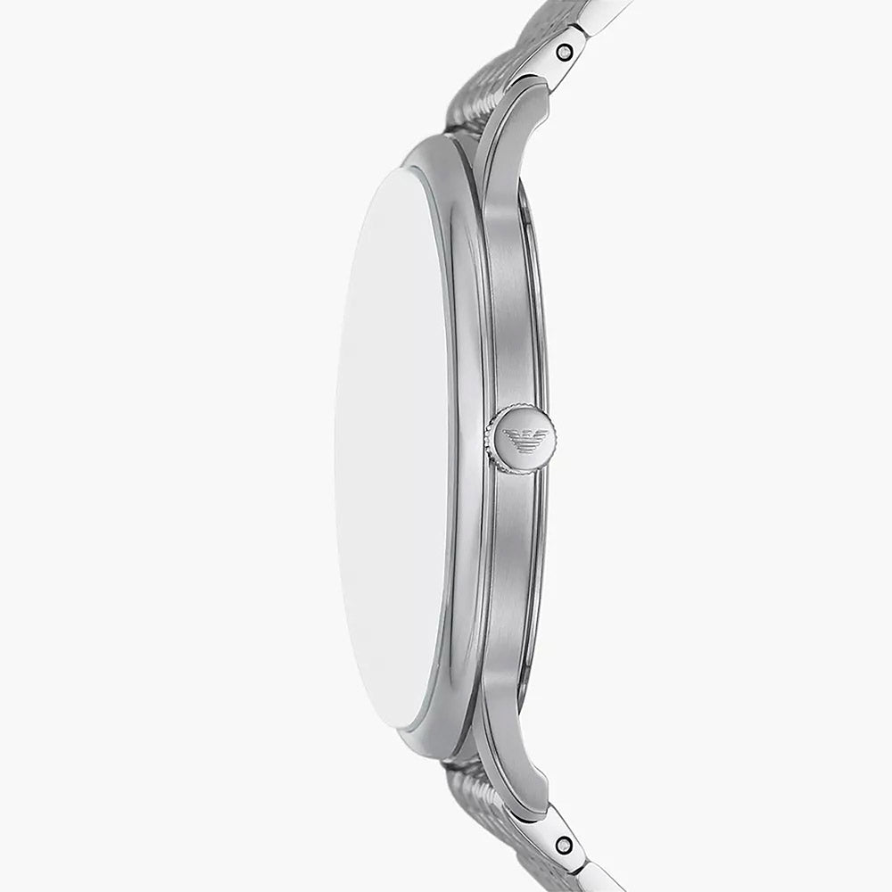 Emporio Armani Minimalist Silver Stainless Steel Men's Watch