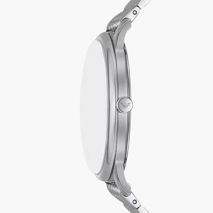 Emporio Armani Minimalist Silver Stainless Steel Men's Watch