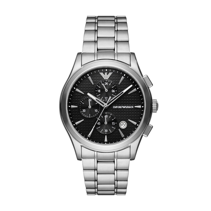 Emporio Armani Paolo Silver Stainless Steel Men's Watch