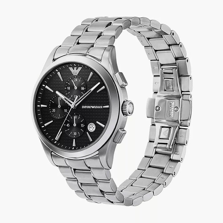 Emporio Armani Paolo Silver Stainless Steel Men's Watch