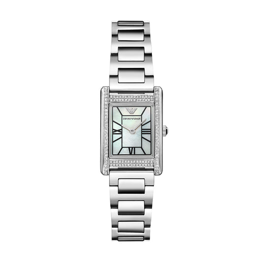 Emporio Armani Two-Hand Stainless Steel Watch