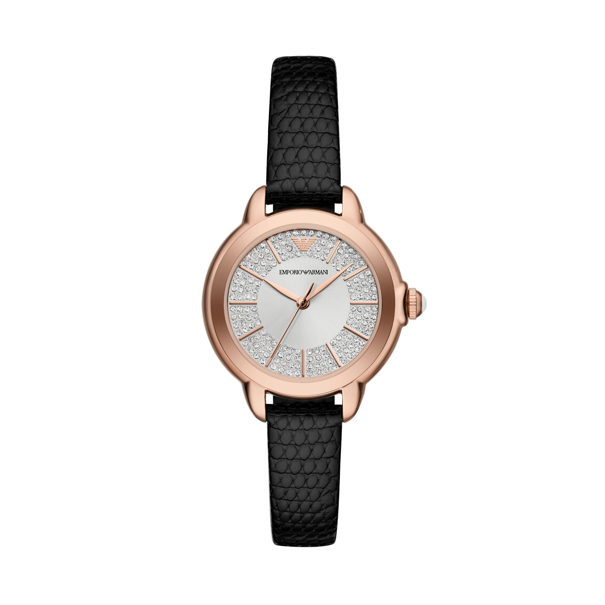 Emporio Armani Starry Night Rose Gold Pro Planet Leather Women s Watch The Watch House