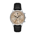 Emporio Armani Chronograph Telemeter Black Leather Watch