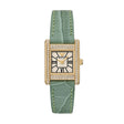 Emporio Armani Two-Hand Green Leather Watch