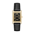 Emporio Armani Two-Hand Date Black Leather Watch