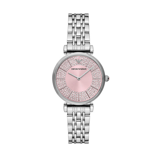 Emporio Armani Two-Hand Stainless Steel Watch