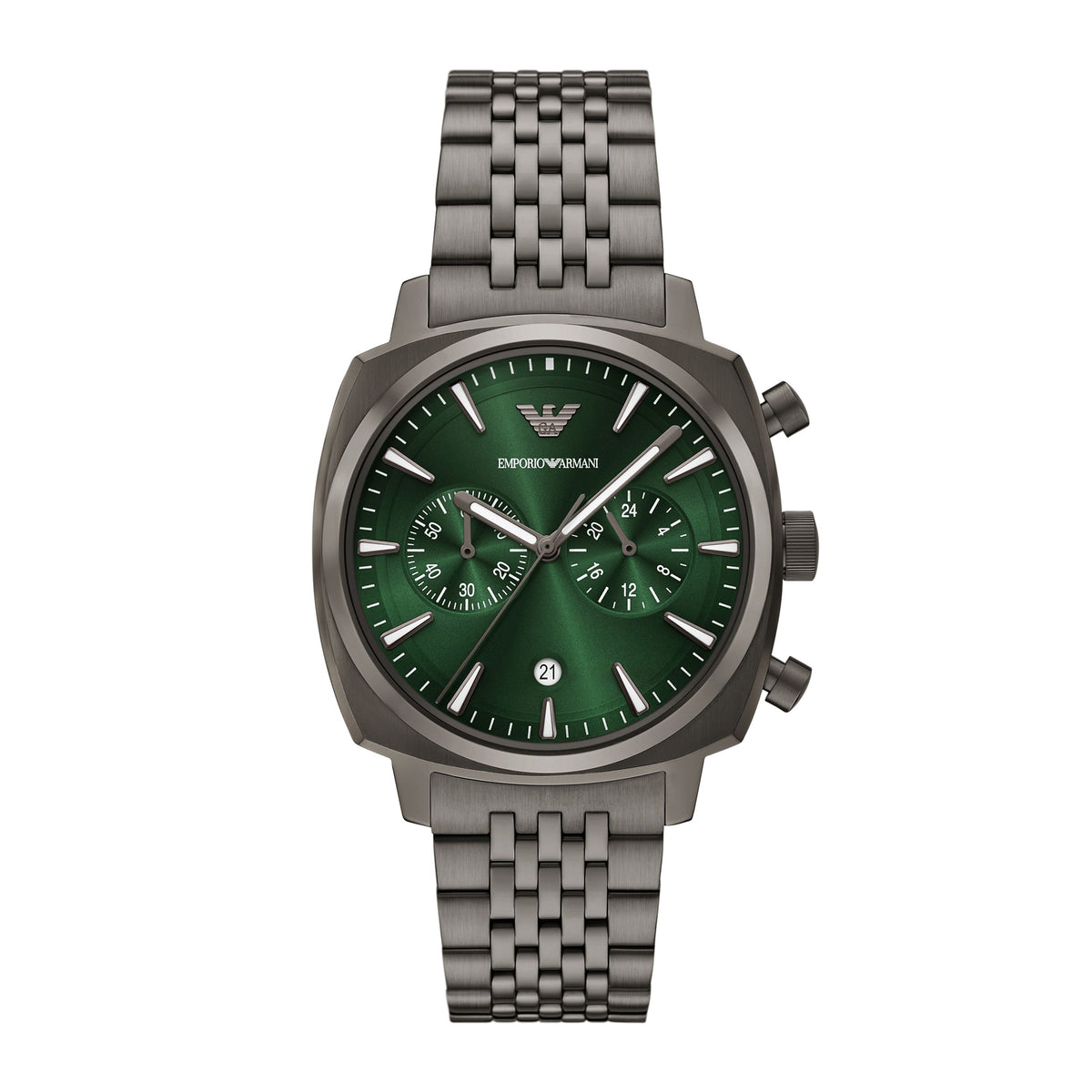 Emporio Armani Men's Chronograph Gunmetal Stainless Steel Watch