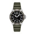 Emporio Armani Men's World Explorer Solar-Powered Three-Hand Green Silicone Watch