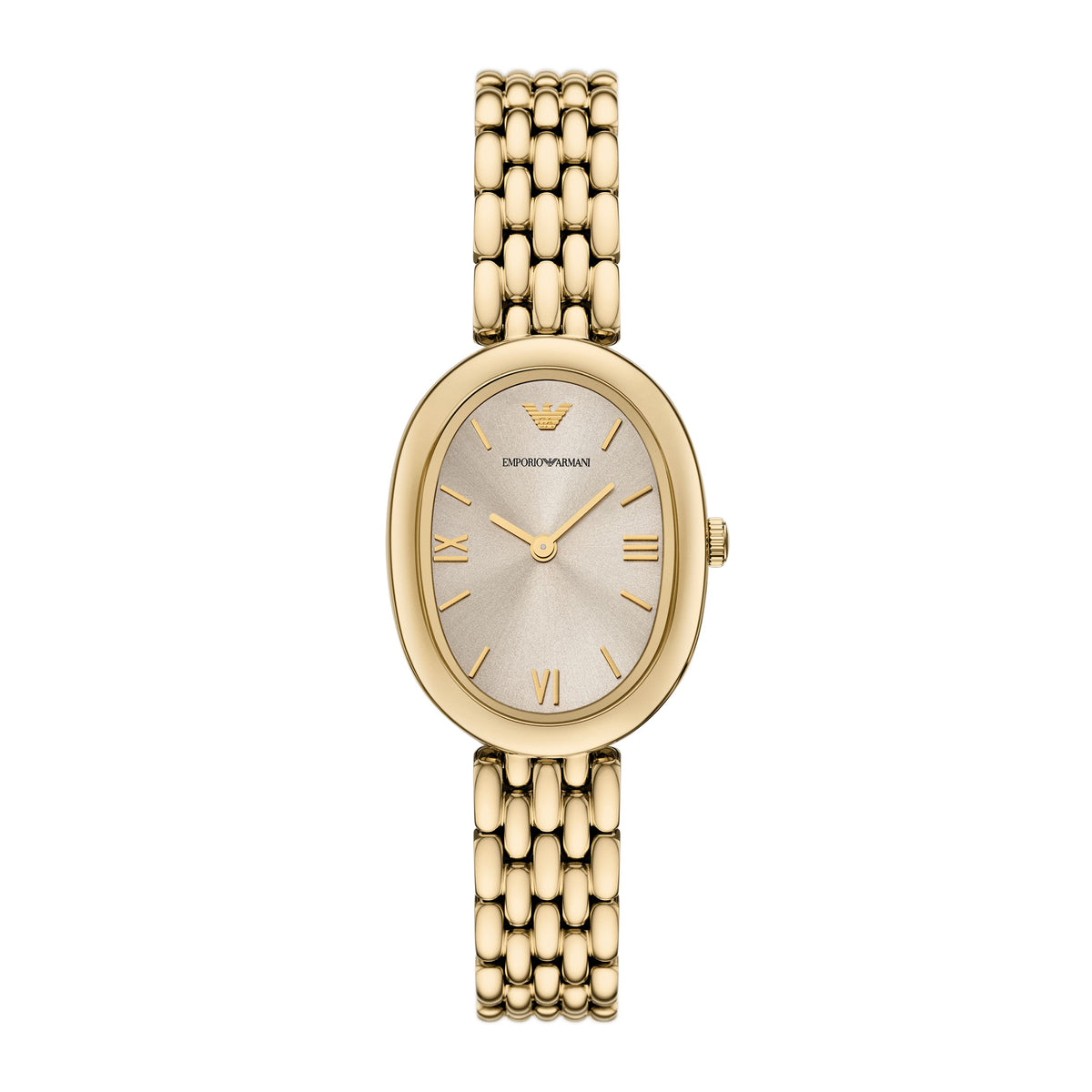 Emporio Armani Women's Two-Hand Gold-Tone Stainless Steel Watch