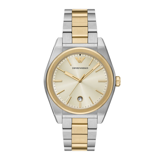 Emporio Armani Men's Three-Hand Two-Tone Stainless Steel Watch