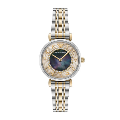 Emporio Armani Two Hand Two Tone Stainless Steel Watch - AR11719