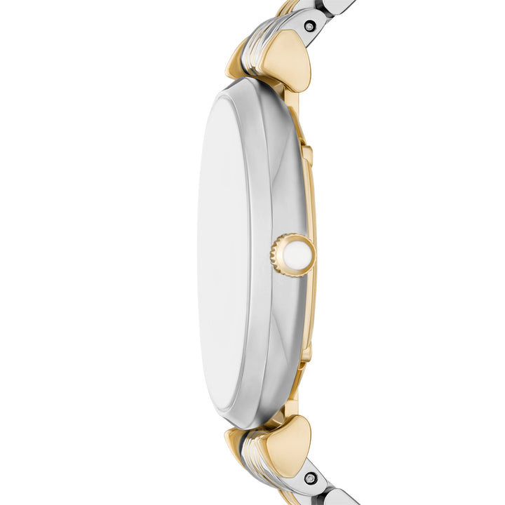 Emporio Armani Two Hand Two Tone Stainless Steel Watch