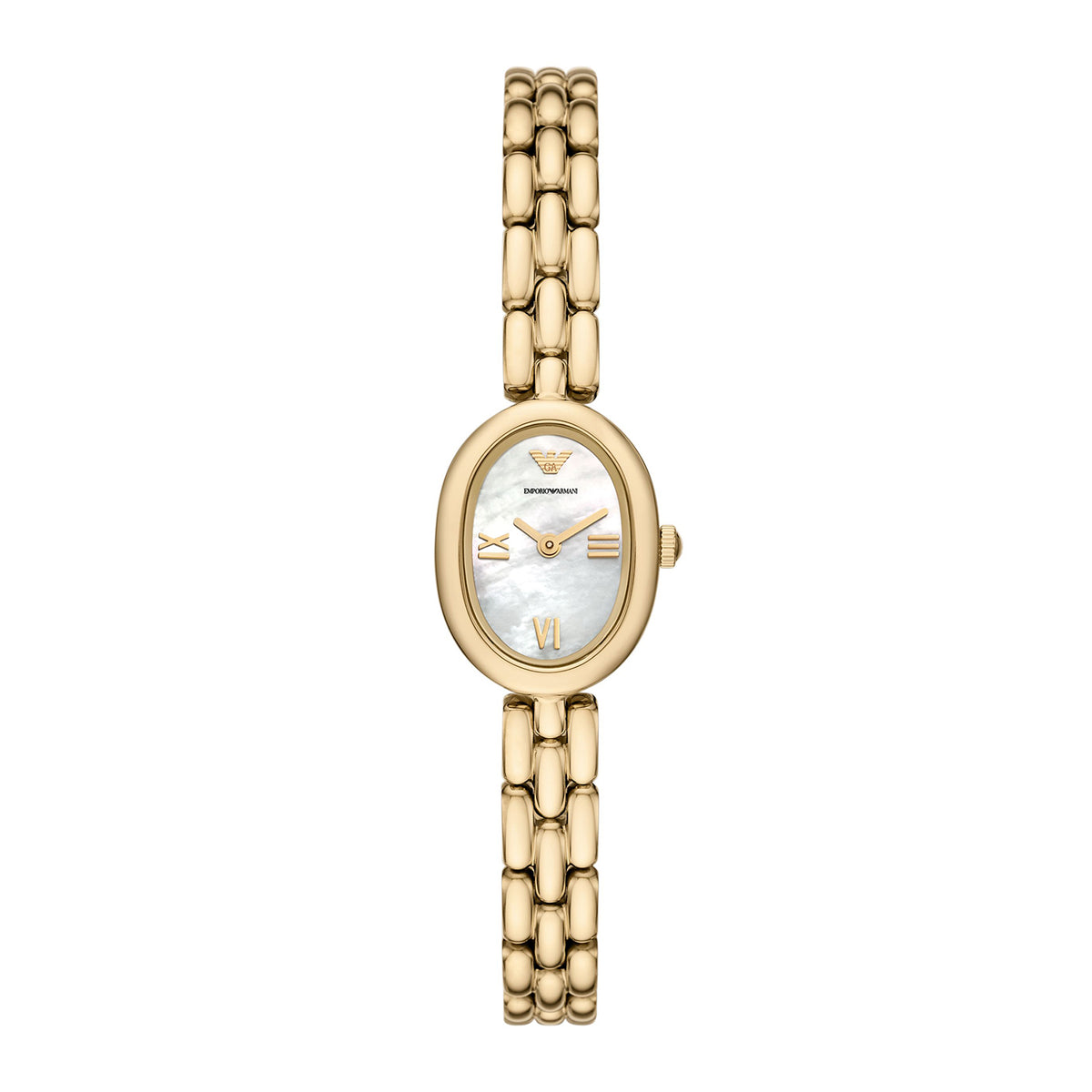 Emporio Armani Women's Two-Hand Gold-Tone Stainless Steel Watch