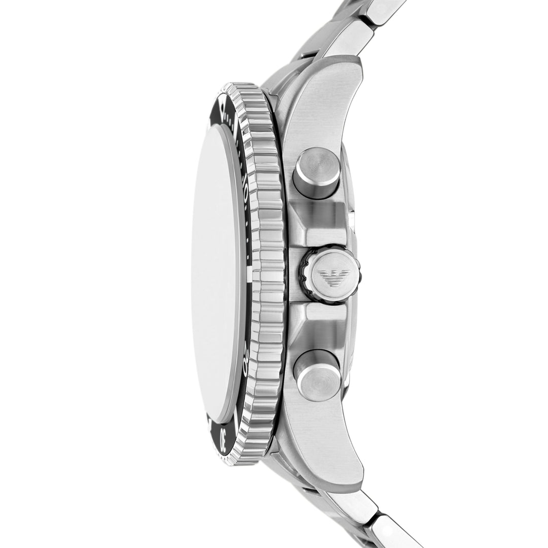 Emporio Armani World Explorer Solar-Powered Chronograph Stainless Steel Watch
