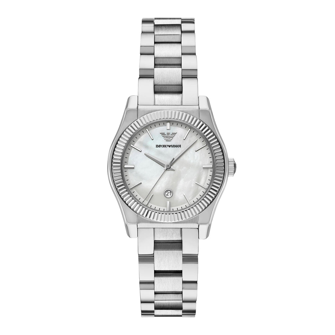 Emporio Armani Women's Three-Hand Stainless Steel Watch