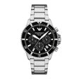 Emporio Armani Men's World Explorer Solar-Powered Chronograph Stainless Steel Watch