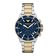 Emporio Armani Men's World Explorer Solar-Powered Chronograph Two-Tone Stainless Steel Watch