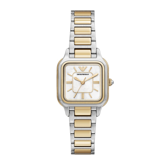 Emporio Armani Women's Three-Hand Two-Tone Stainless Steel Watch