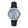 Emporio Armani Men's Chronograph Blue Leather Watch