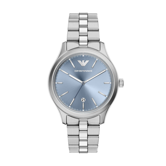 Emporio Armani Men's Three-Hand Stainless Steel Watch