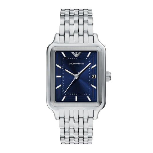 Emporio Armani Men's Three-Hand Date Stainless Steel Watch