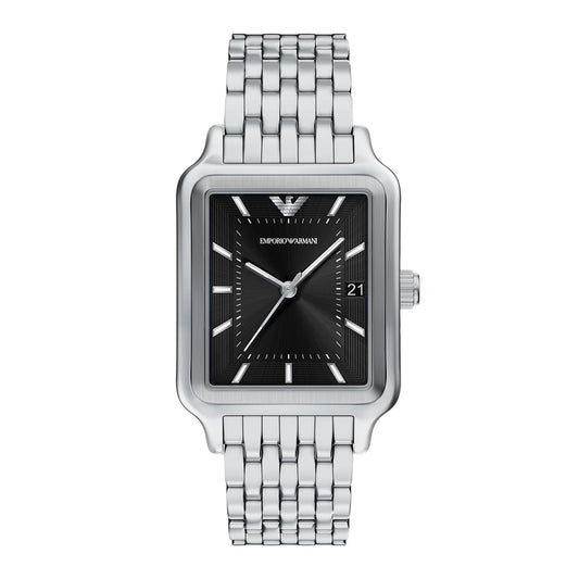 Emporio Armani Men's Three-Hand Date Stainless Steel Watch