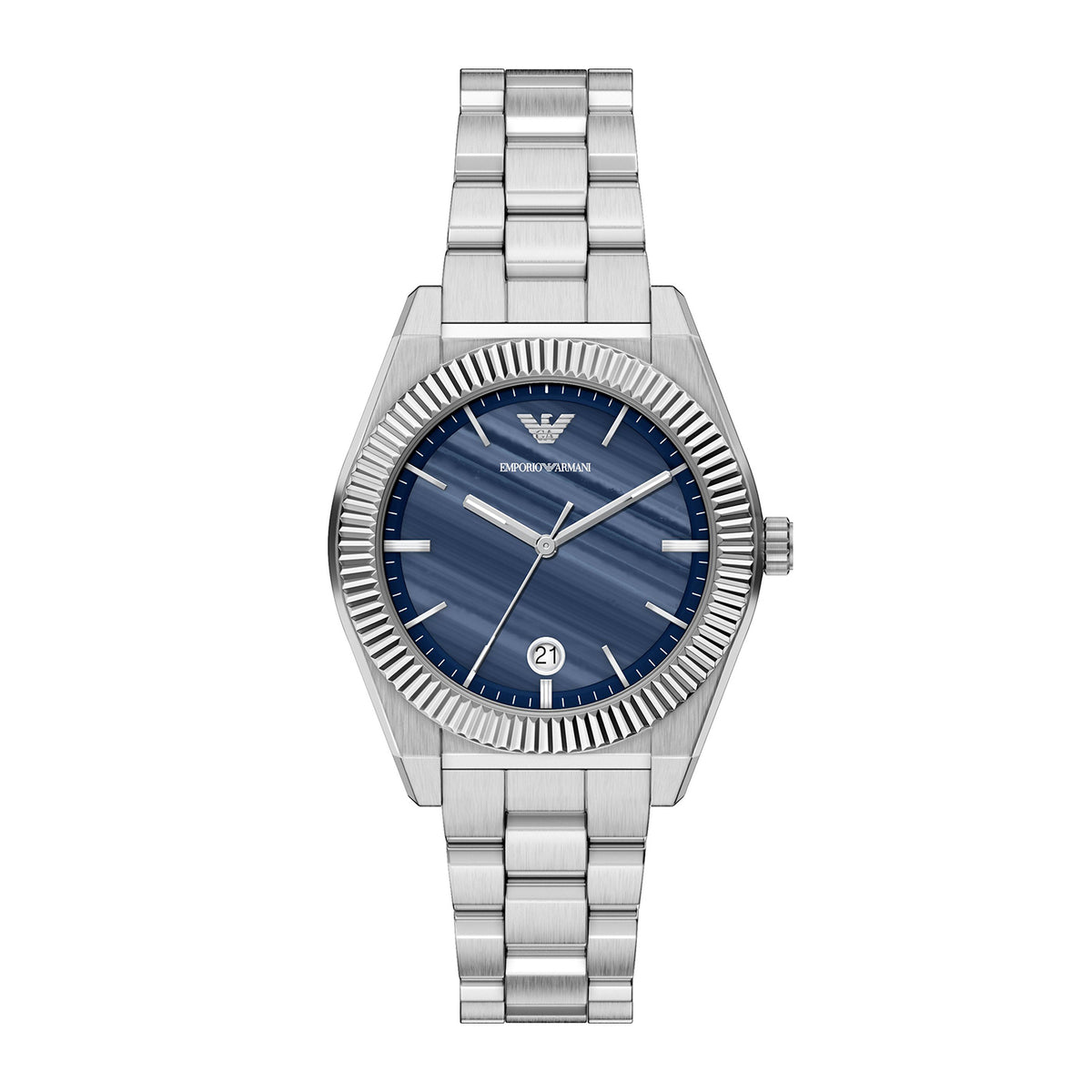 Emporio Armani Unisex Three-Hand Date Stainless Steel Watch - AR11758