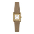 Emporio Armani Women's Two-Hand Taupe Leather Watch