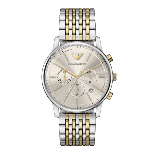 Emporio Armani Men's Chronograph Two-Tone Stainless Steel Watch