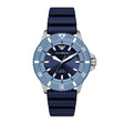 Emporio Armani Men's World Explorer Solar-Powered Three-Hand Blue Silicone Watch