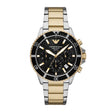 Emporio Armani Men's World Explorer Solar-Powered Chronograph Two-Tone Stainless Steel Watch