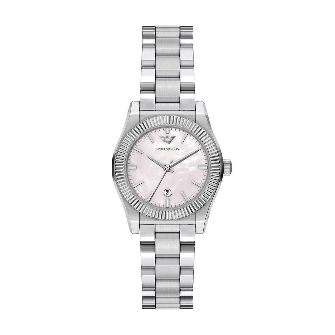 Emporio Armani Women's Three-Hand Date Stainless Steel Watch