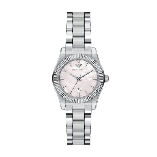 Emporio Armani Women's Three-Hand Date Stainless Steel Watch