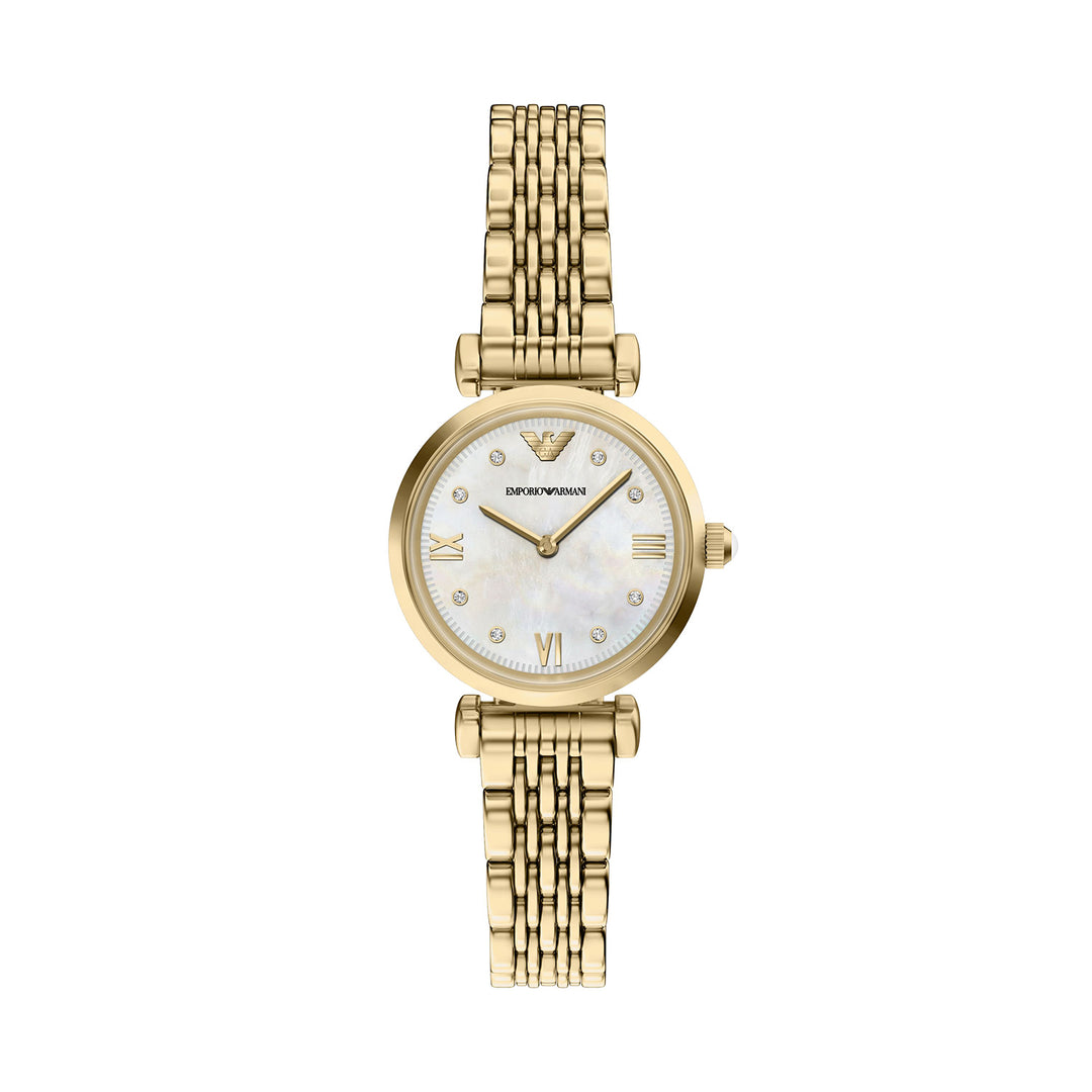 Emporio Armani Women's Two-Hand Gold-Tone Stainless Steel Watch