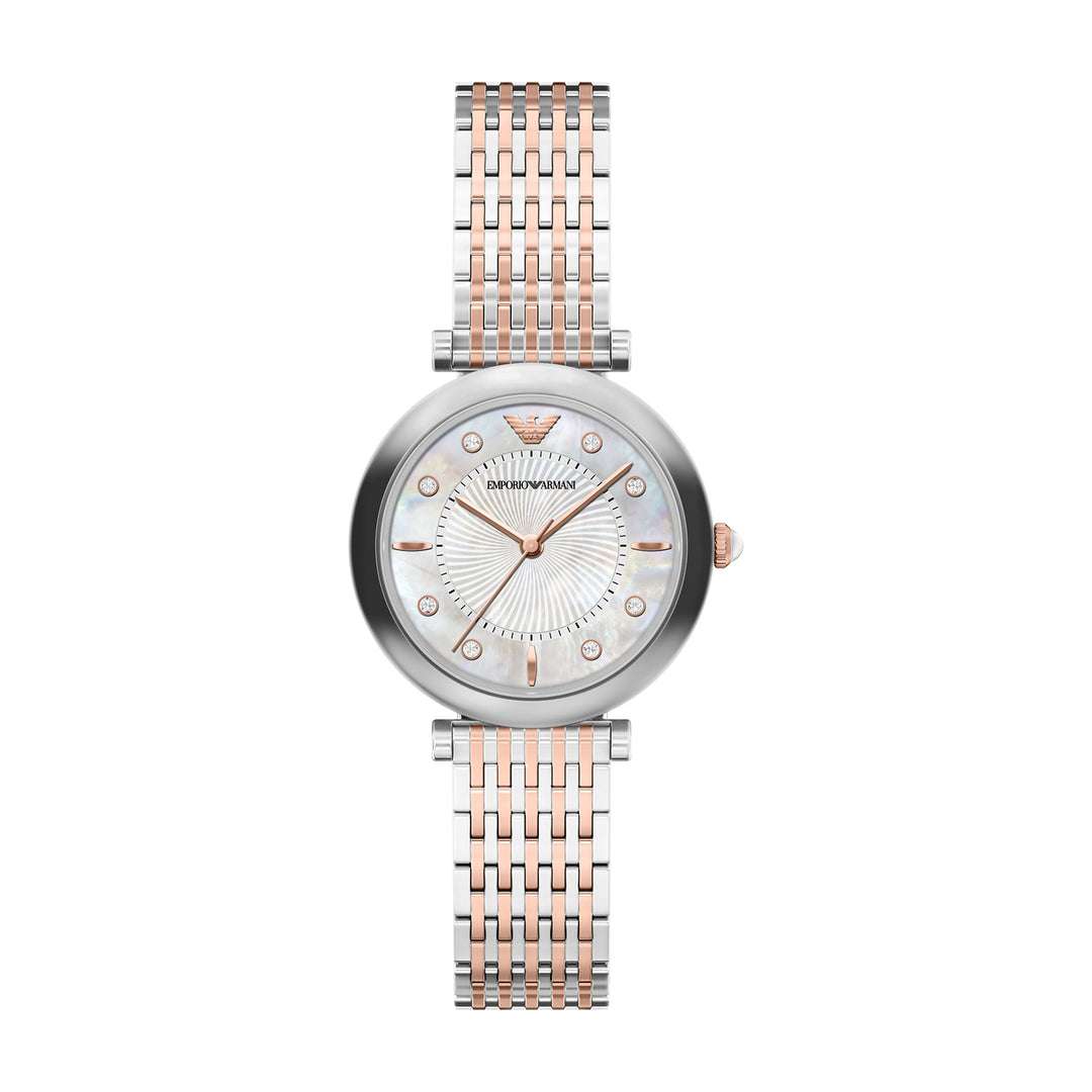 Emporio Armani Women's Archelia Three-Hand Two-Tone Stainless Steel Watch