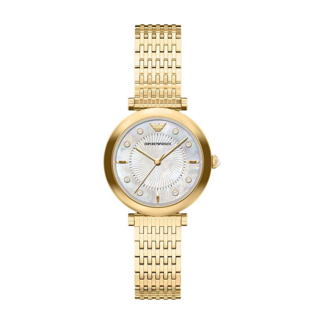 Emporio Armani Women's Archelia Three-Hand Gold-Tone Stainless Steel Watch
