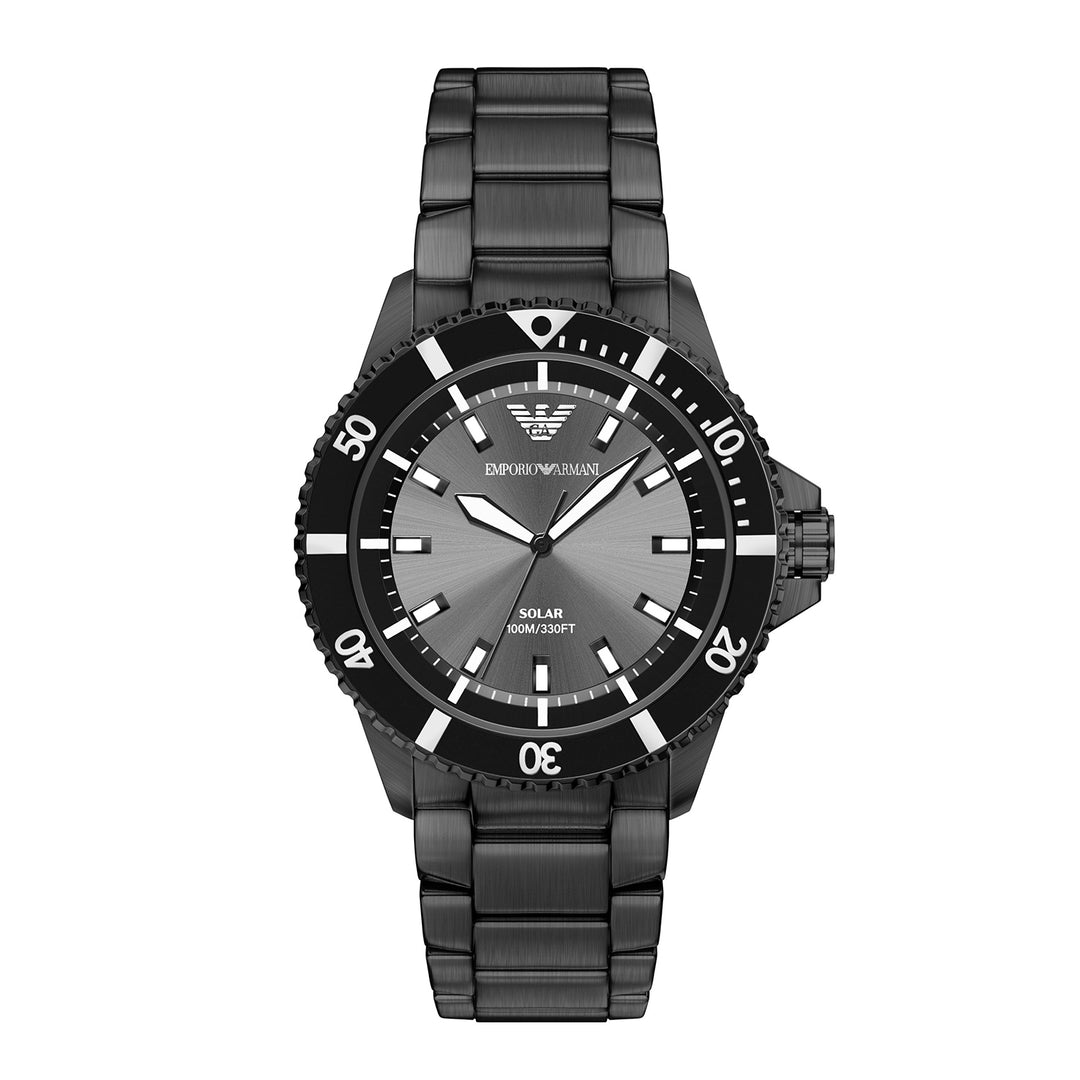 Emporio Armani Men's World Explorer Three-Hand Stainless Steel Watch