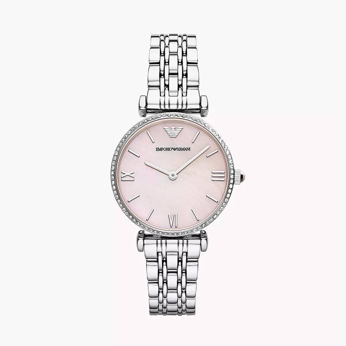 Emporio Armani Gianni T-Bar Women's Silver/Steel Stainless Steel Watch