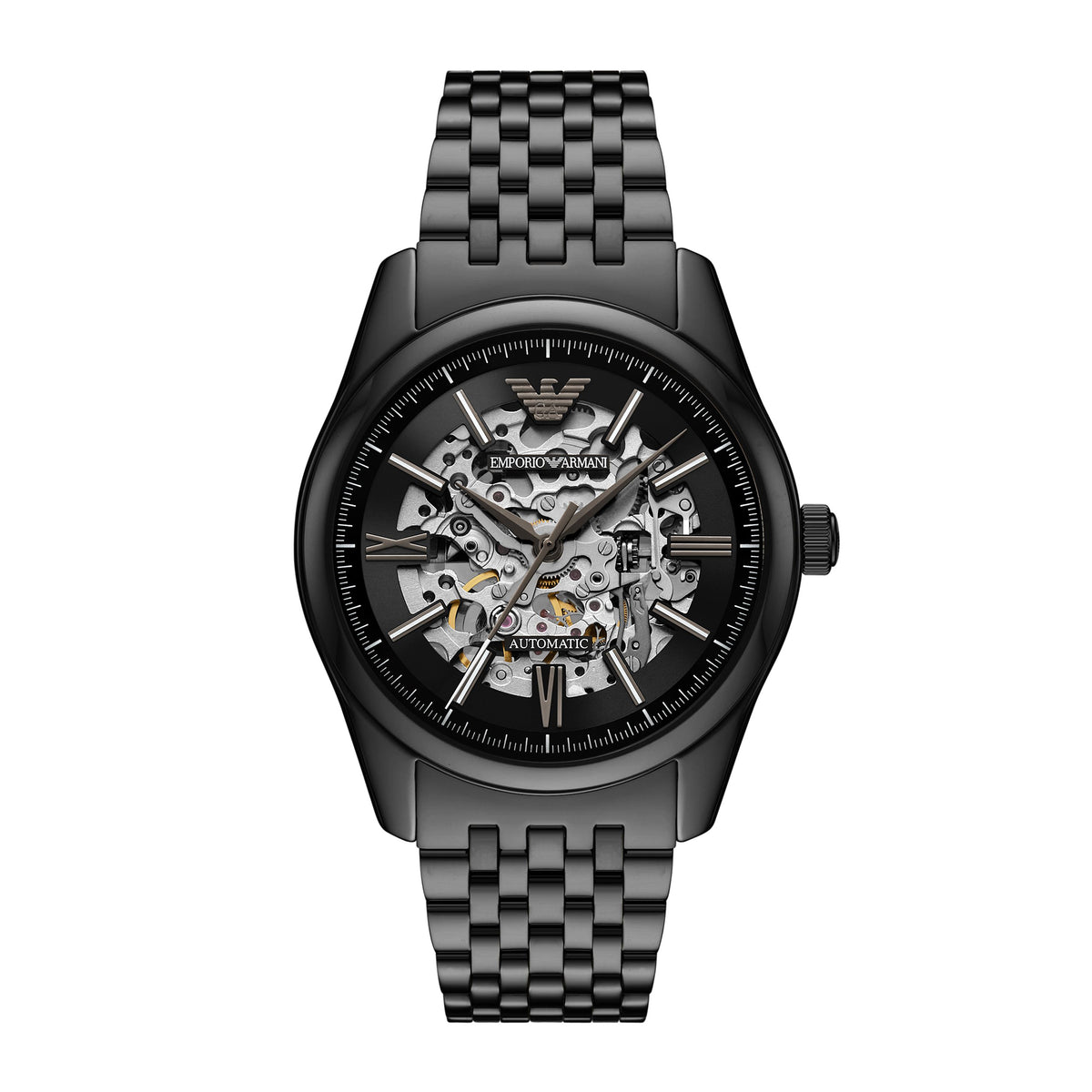 Emporio Armani Men's Automatic Black Stainless Steel Watch - AR60093