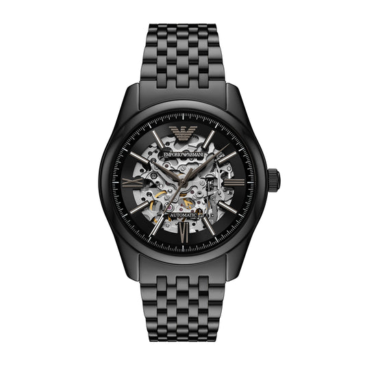 Emporio Armani Men's Automatic Black Stainless Steel Watch