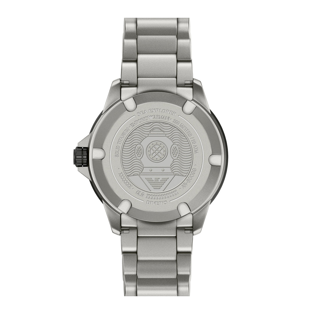 Emporio Armani Men's Sea Explorer Automatic Three-Hand Date Titanium Watch