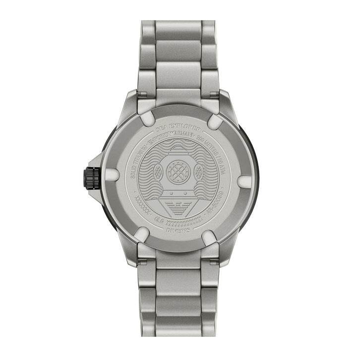 Emporio Armani Men's Sea Explorer Automatic Three-Hand Date Titanium Watch