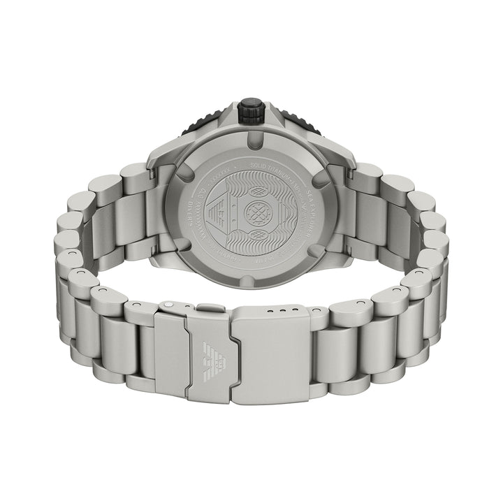 Emporio Armani Men's Sea Explorer Automatic Three-Hand Date Titanium Watch
