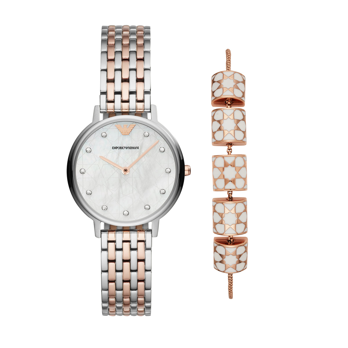 Emporio Armani Women's Two Hand, Silver Stainless Steel Watch - AR80016