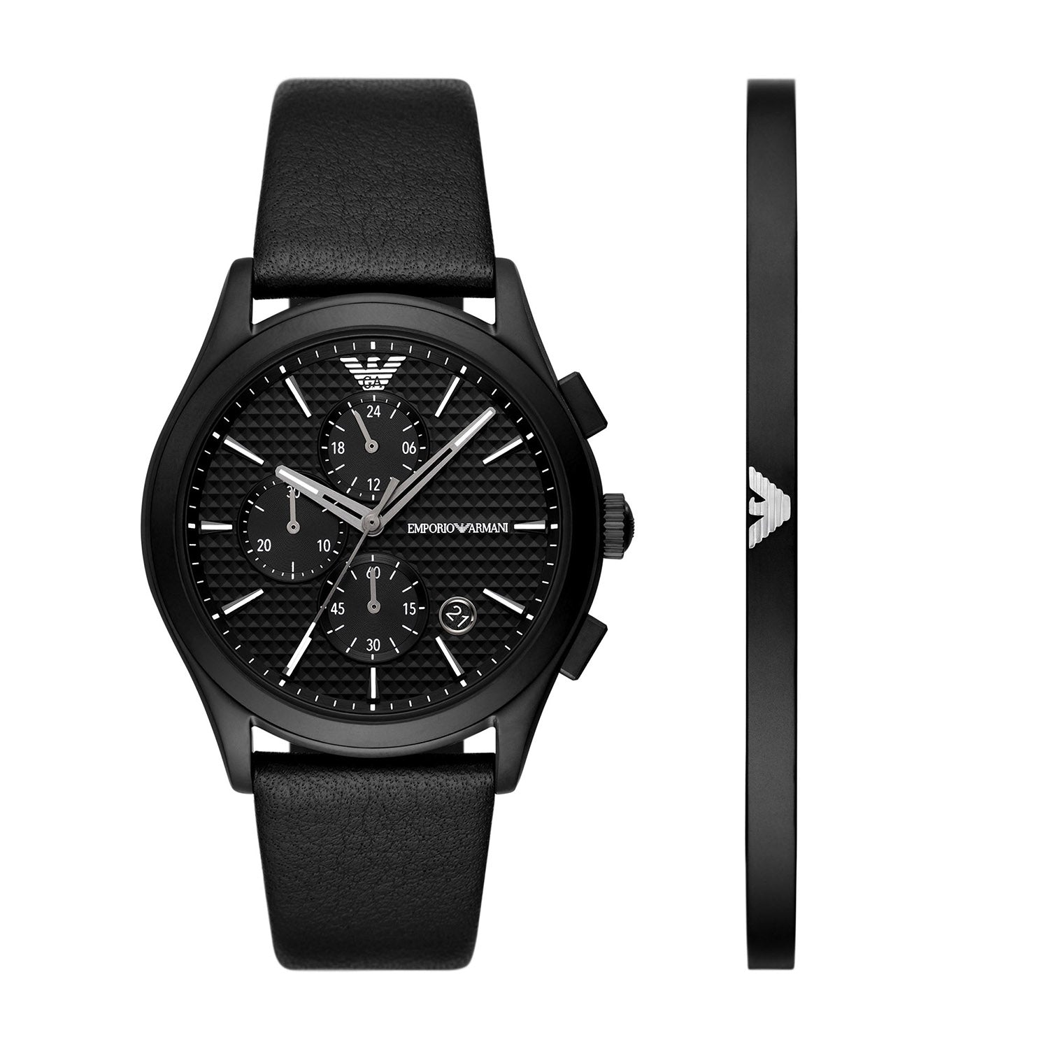 Armani watch black mens best sale