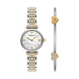 Emporio Armani Two-Hand Two-Tone Stainless Steel Watch and Bracelet Set