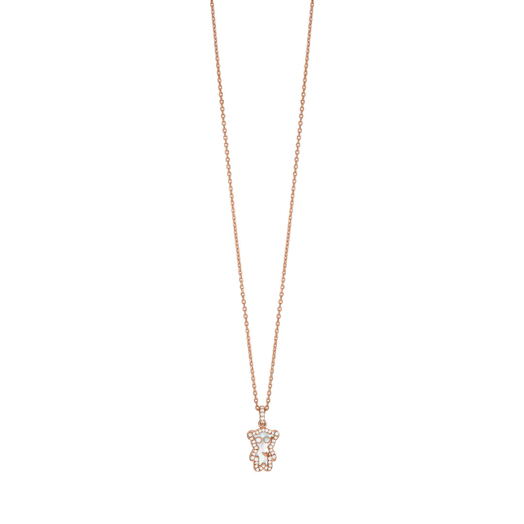 Emporio Armani Women's Rose Gold-Tone Brass Pendant Necklace
