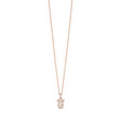 Emporio Armani Women's Rose Gold-Tone Brass Pendant Necklace